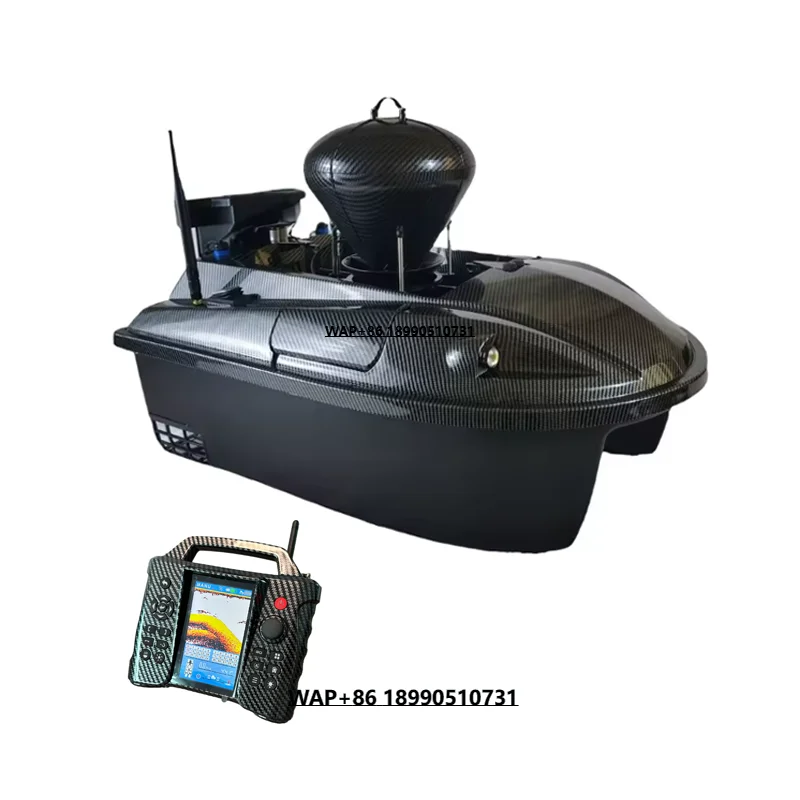 

Factory direct sales GPS RC bait boat with underwater carp fishing equipment equipped with spreader rear hook hopper