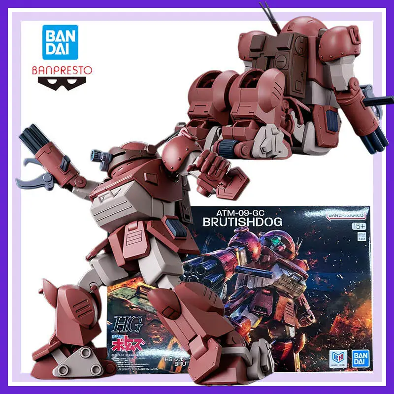 Auf Lager Original Bandai Armored Trooper Votoms Hg Atm-09-Gc Brutishdog Gelenkiger Kunststoffmodellbausatz Sammlerstück Spielzeug Geschenk