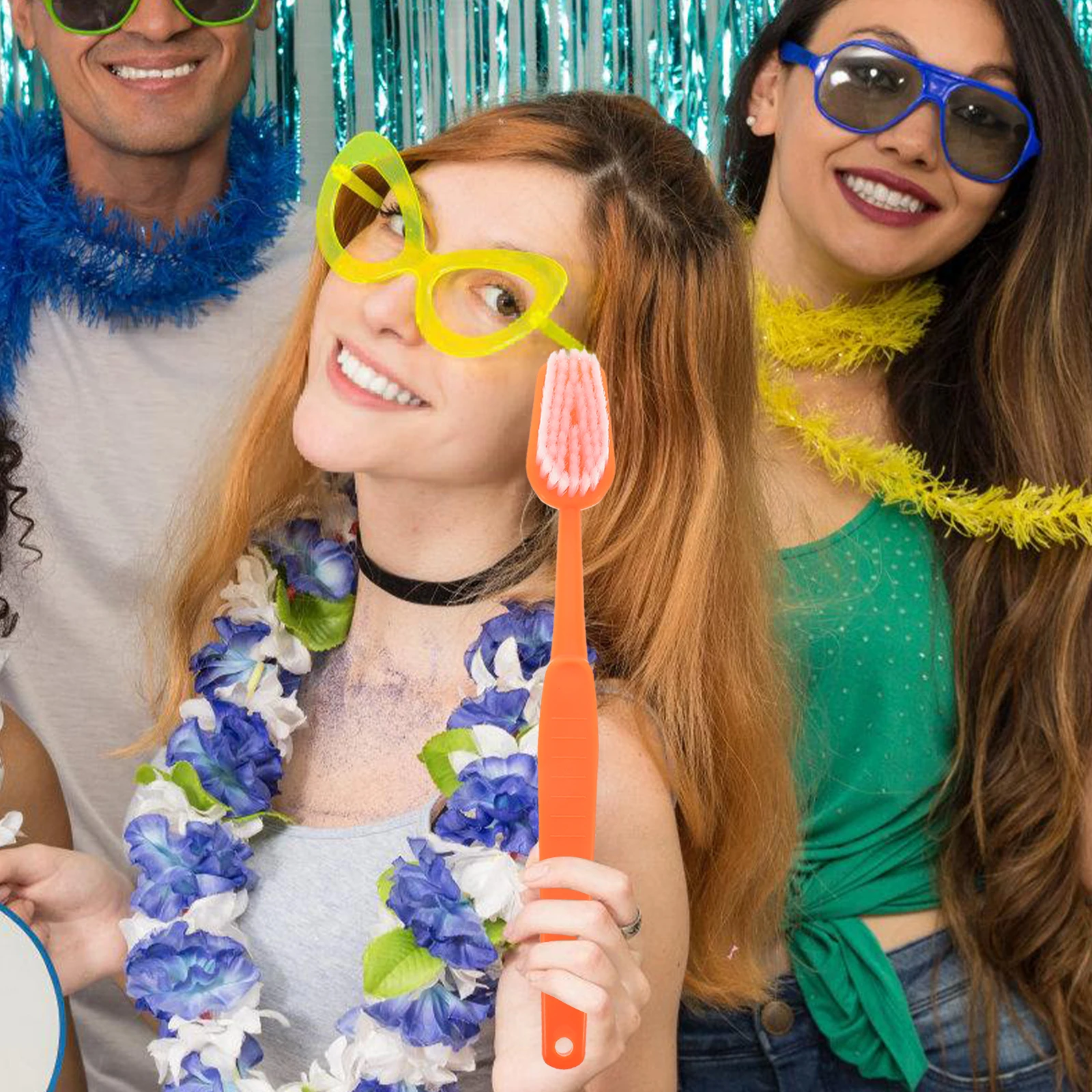 

1pc Giant Toothbrush Toy Creative Party Prop Unique Large Brush for Halloween Costume Fun