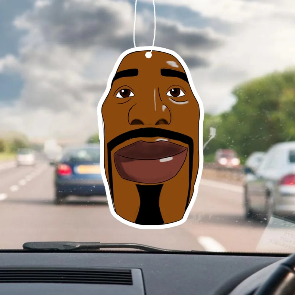 Funny Bald Uncle Car Scent Hanger - Magic Beard Meme, Mirror Vent Hanging, Lasting Fragrance