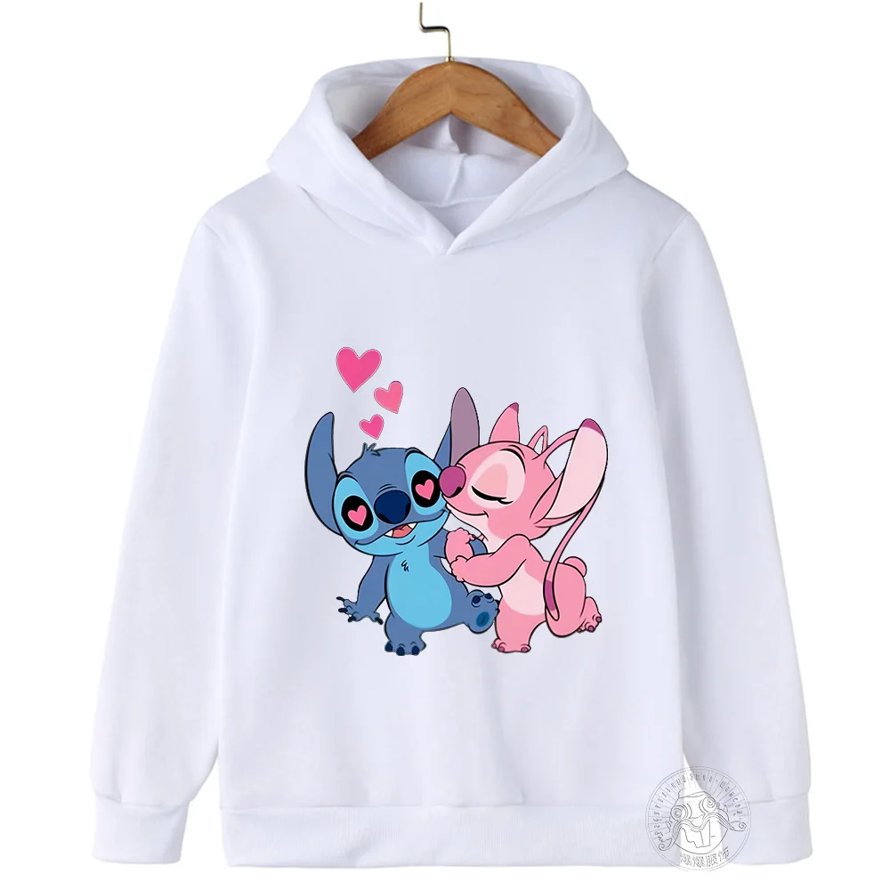 New Children\'s Cartoon Print Stitch Kawaii Fashion Comfortable Sweater Men\'s and Women\'s Sports Casual Shirt Multi color