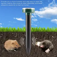4PCS Mole Repeller Solar Outdoor Driving Away Vole Insect Deterrent Snake Vole Gopher Remover Eco-Friendly Tool for Home Garden