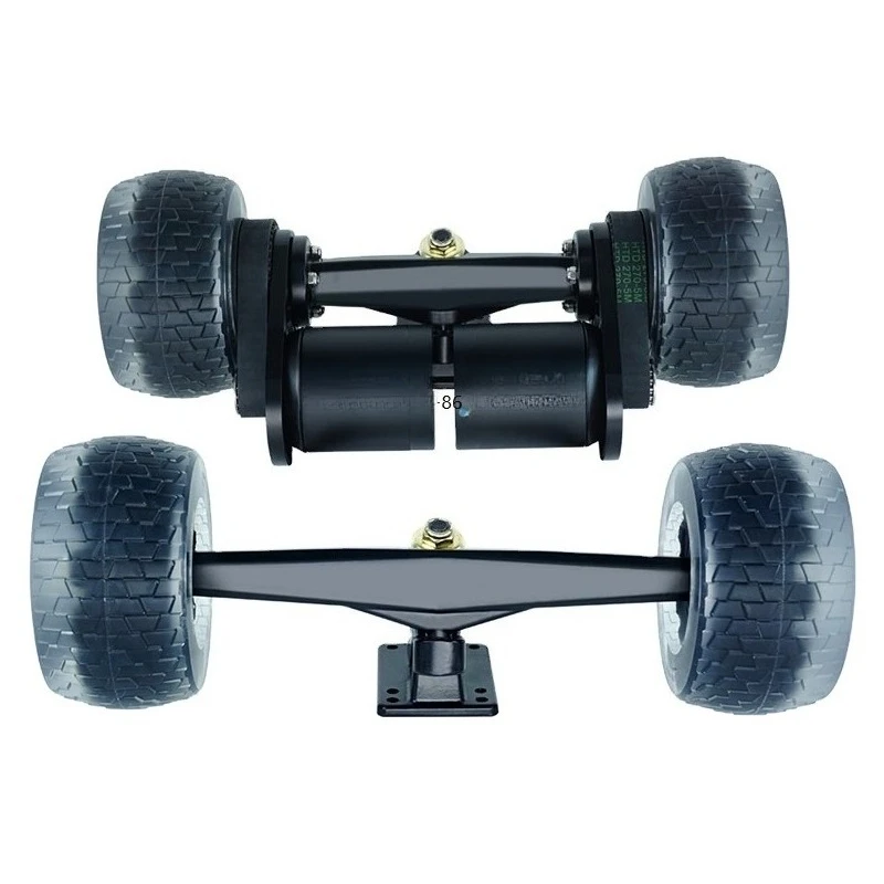 

12 Inch Kingpin Trucks + 6374 Motor + Cloud Wheels + Wheel Motor Pulley Gears Skateboard DIY Kit