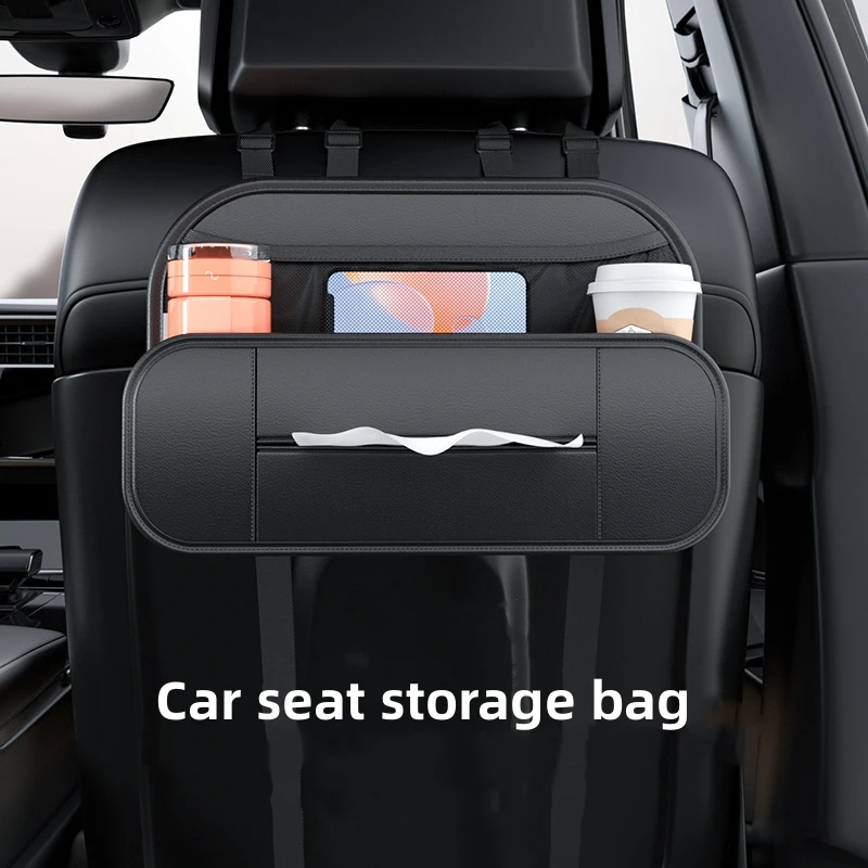 

Кожаные сумки для хранения автомобиля, подвесная сумка на спинку сиденья, органайзер, автомобильные товары, укладка, уборка, коробки для салфеток, автомобильные аксессуары