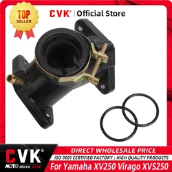 CVK Carburetor Adapter Interface Carburetter Manifold Intake Pipe Connector Glue Add O-ring For Yamaha XV250 Virago XVS250