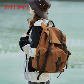 Mixi กระเป๋าเป้สะพายหลังเดินทาง 18 นิ้วกระเป๋าเป้สะพายหลังแล็ปท็อปเที่ยวบินได้รับการอนุมัติเหมาะกับแล็ปท็อปขนาด 16 นิ้วน้ําหนักเบากระเป๋าเป้สะพายหลังเดินป่ากันน้ํา