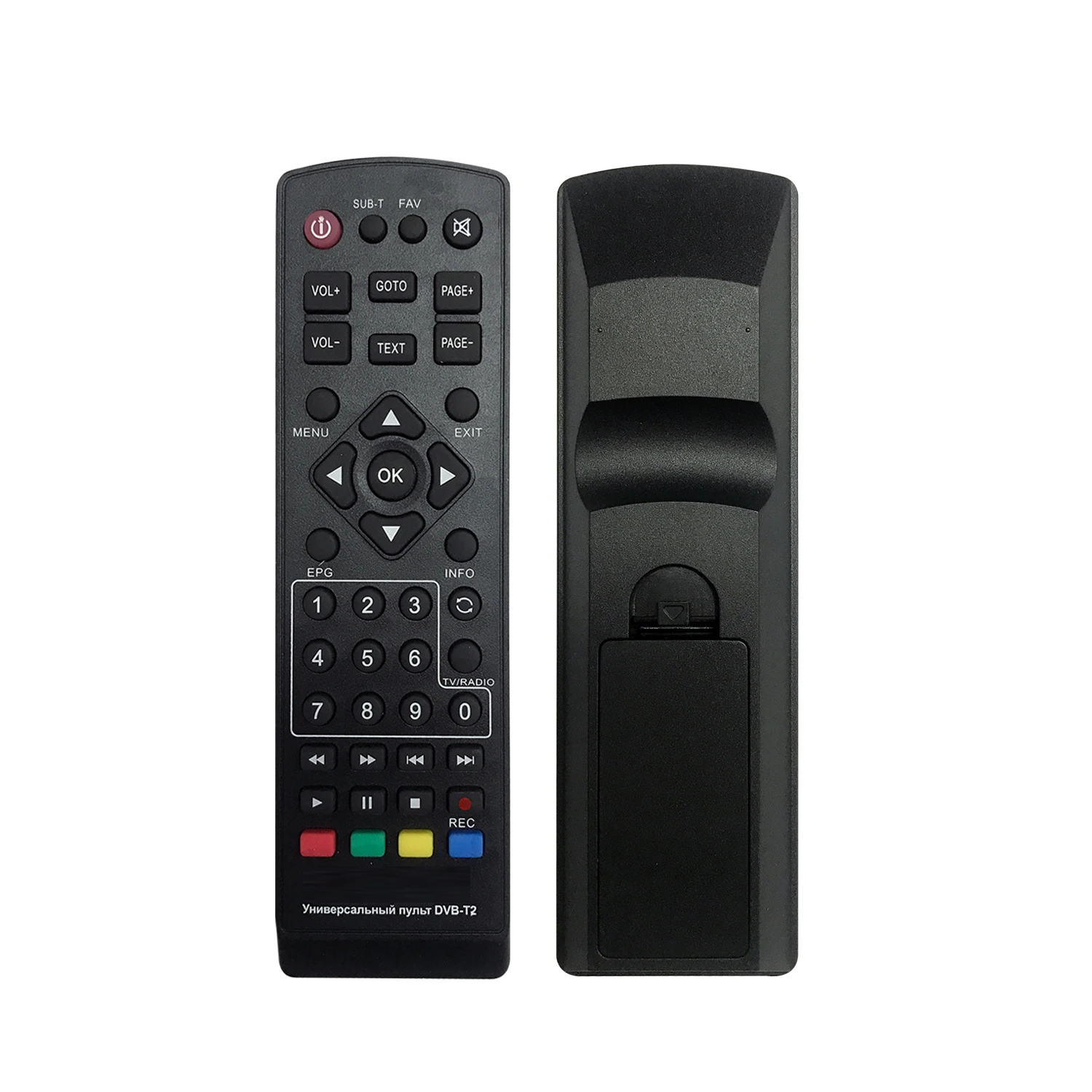 CRC2202V SAT BOX DVB-T2 REMOTE CONTROL DVB-T2+2 （Suitable for the Russian and Eastern European markets）