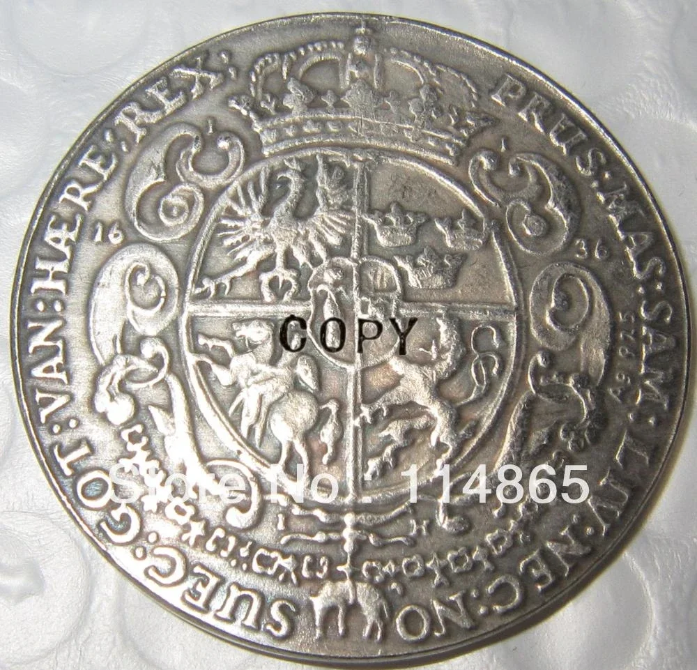 Poland : 1636 Talar - VLADISLAW IV - Rex Polonia COPY -replica coins medal commemorative coins