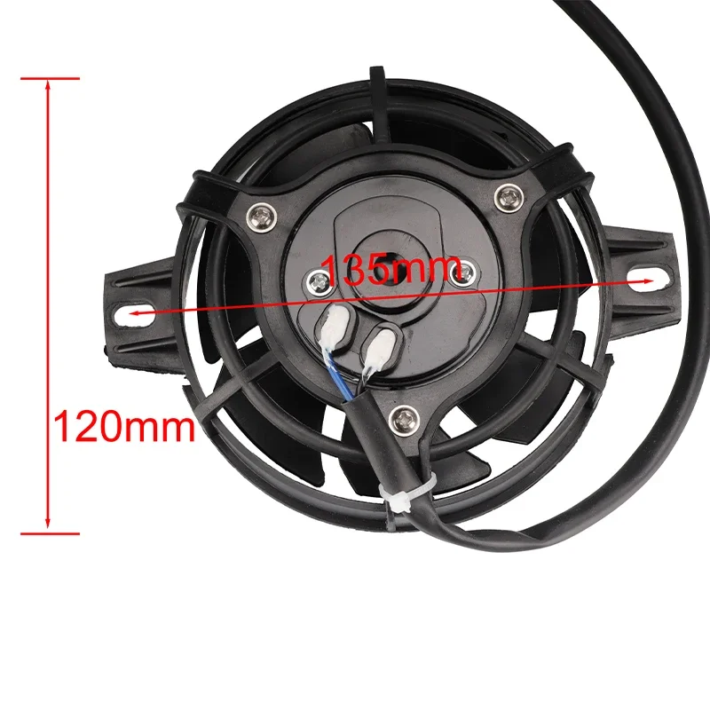 Motorcycle 4 Inch Radiator Cooling Fan Oil Cooler Water Cooler Electric Fan For HONDA KAYO Dirt Bike Go Kart Quad Accessories