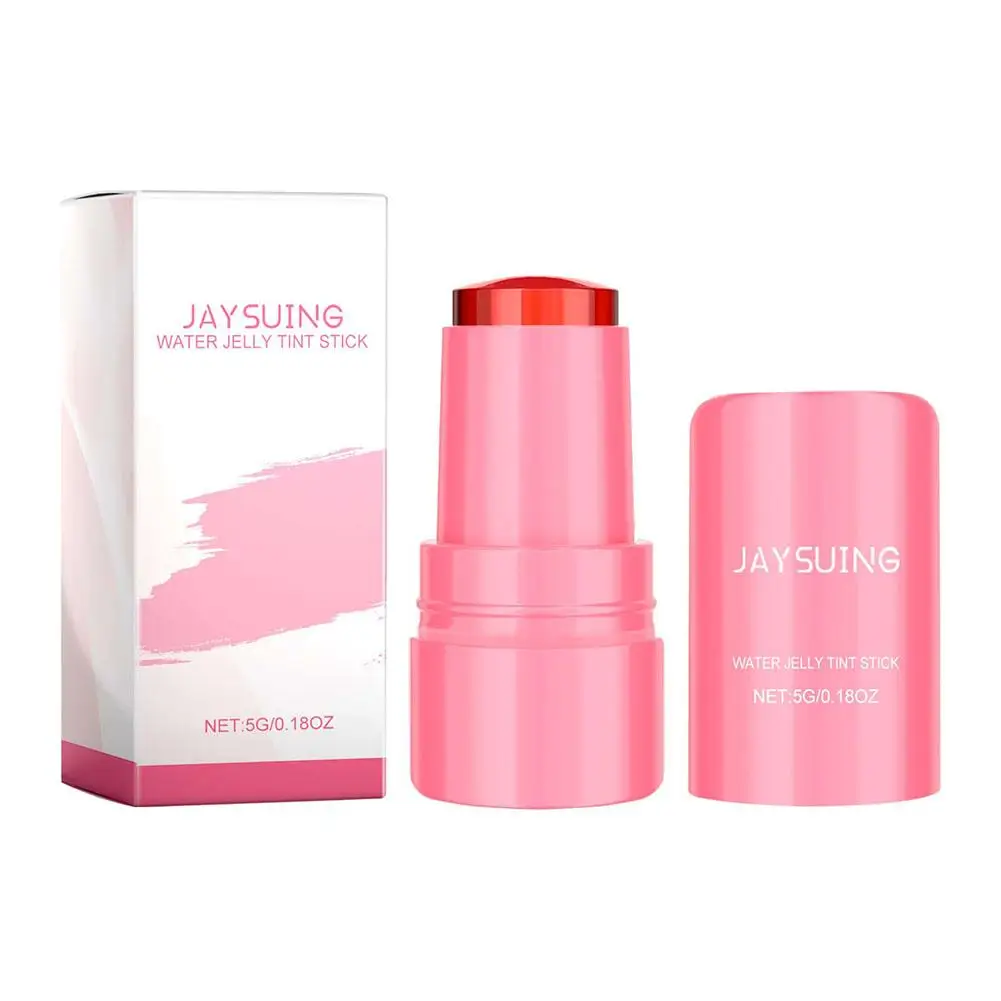 Jaysuing-Fruit Jelly Powder Blush, Lazy People Lip Stick, Face Blush, Skin Gloss Mesmo Cosméticos, Destaque de Maquiagem Profissional, I8c5