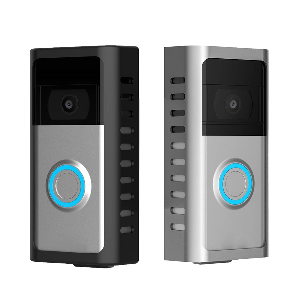 دعامة جرس باب بالفيديو، دعامة مثبتة على الحائط من الفولاذ المقاوم للصدأ، دعم معدني سهل التركيب لجرس باب يتضمن شاشة عرض فيديو #4