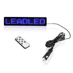 12v Remote Car Led Display Programmable Window Led Scrolling Signboard Multi-function Pannel for Cars/motorcycle/Bicycle/Vehicle