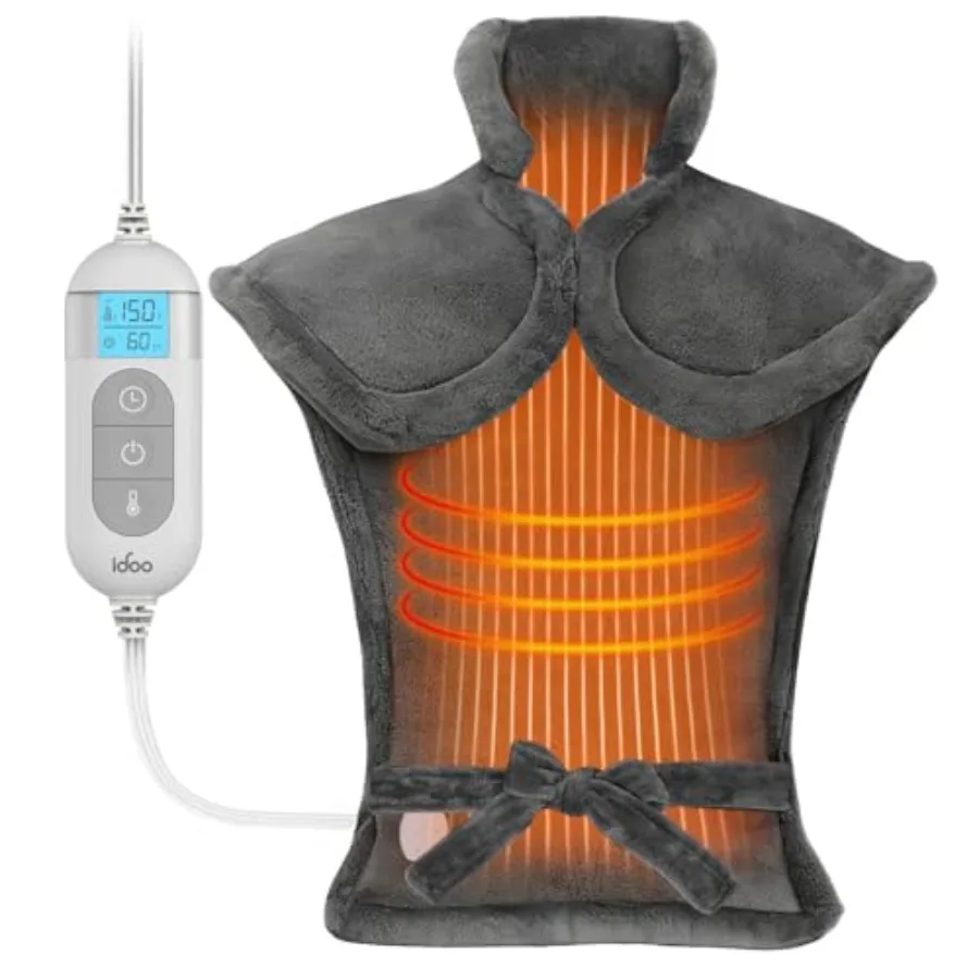 

Electric Heating Pad for Back, FSA Eligible Items, Fathers Day Dad Gifts for Men, Weighted Large Heat Pad for Neck and Shoulder