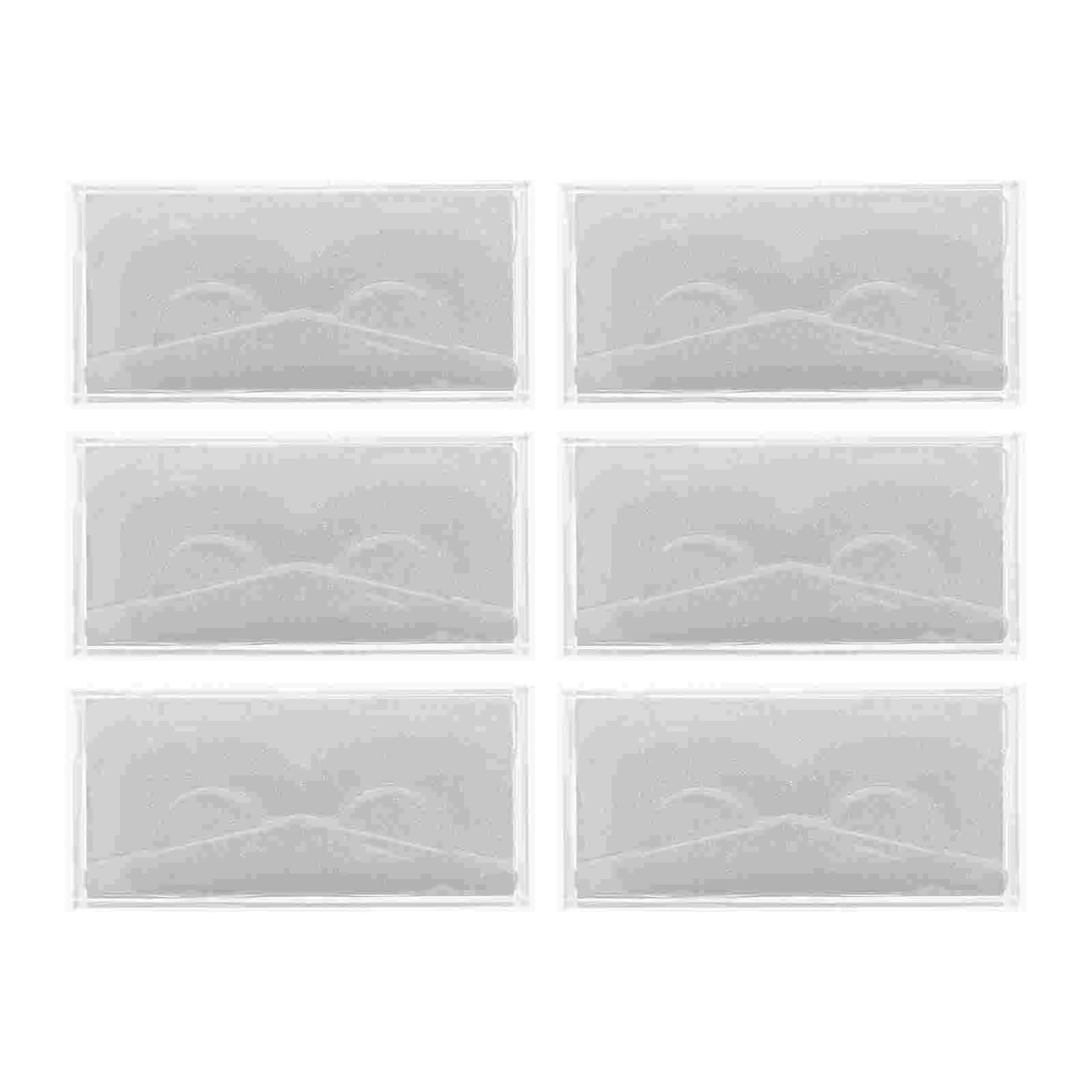 

6 Pcs Transparent Eyelash Box False Case Tray Fake Eyelashes Empty Organizer Plastic