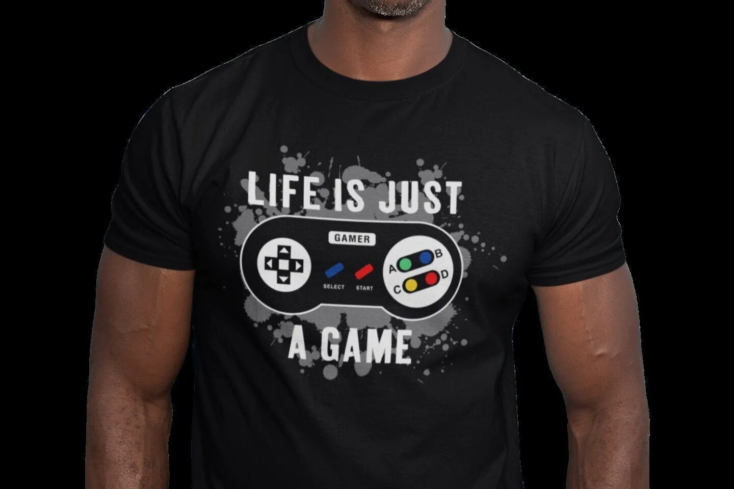 Life Is Just A Game Mens T Shirt Arcade Gamer Gaming Video Cool Nerd