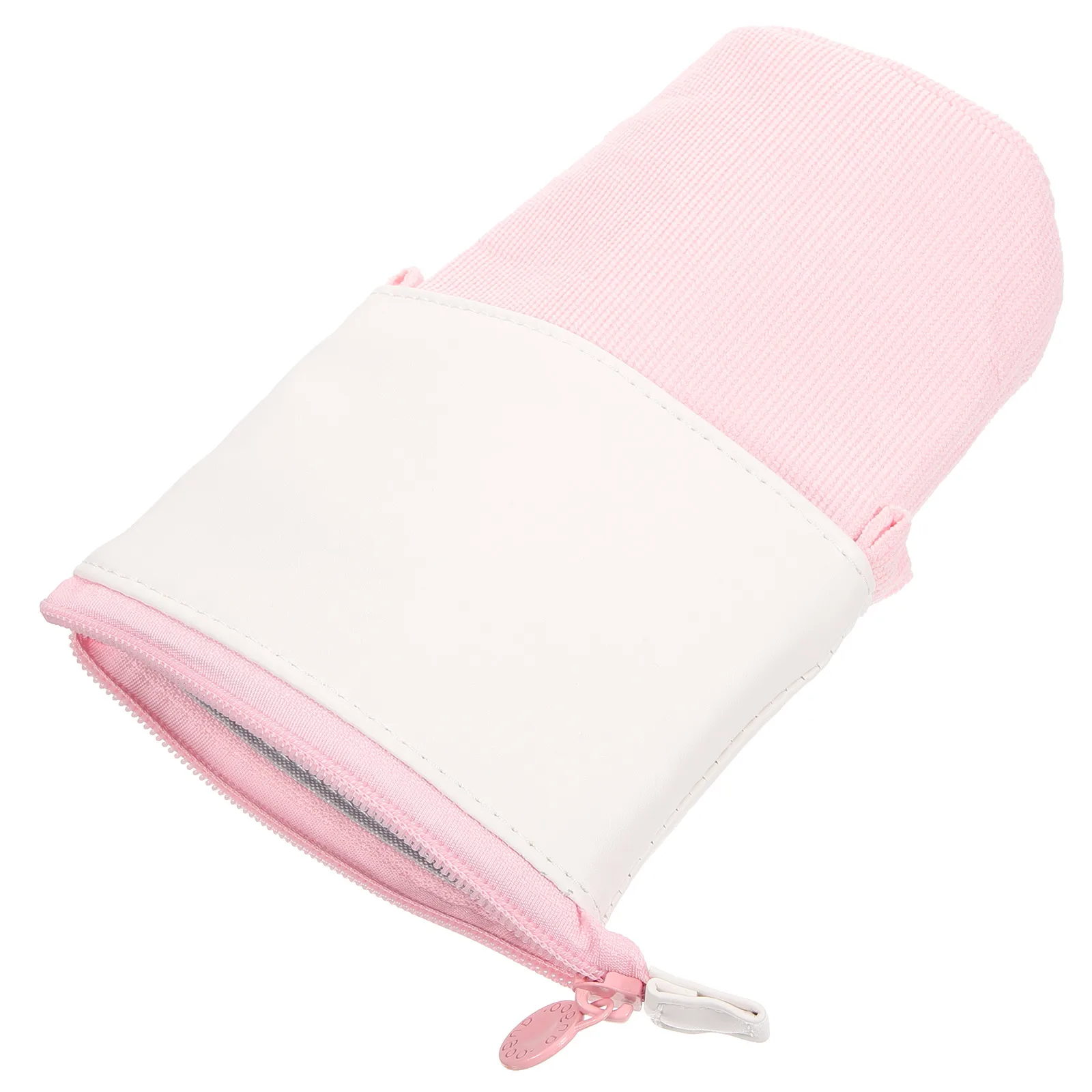

Corduroy Pencil Case Large Capacity Green Color Retractable Stationery ganizer School Supplies Pen Bag Storage