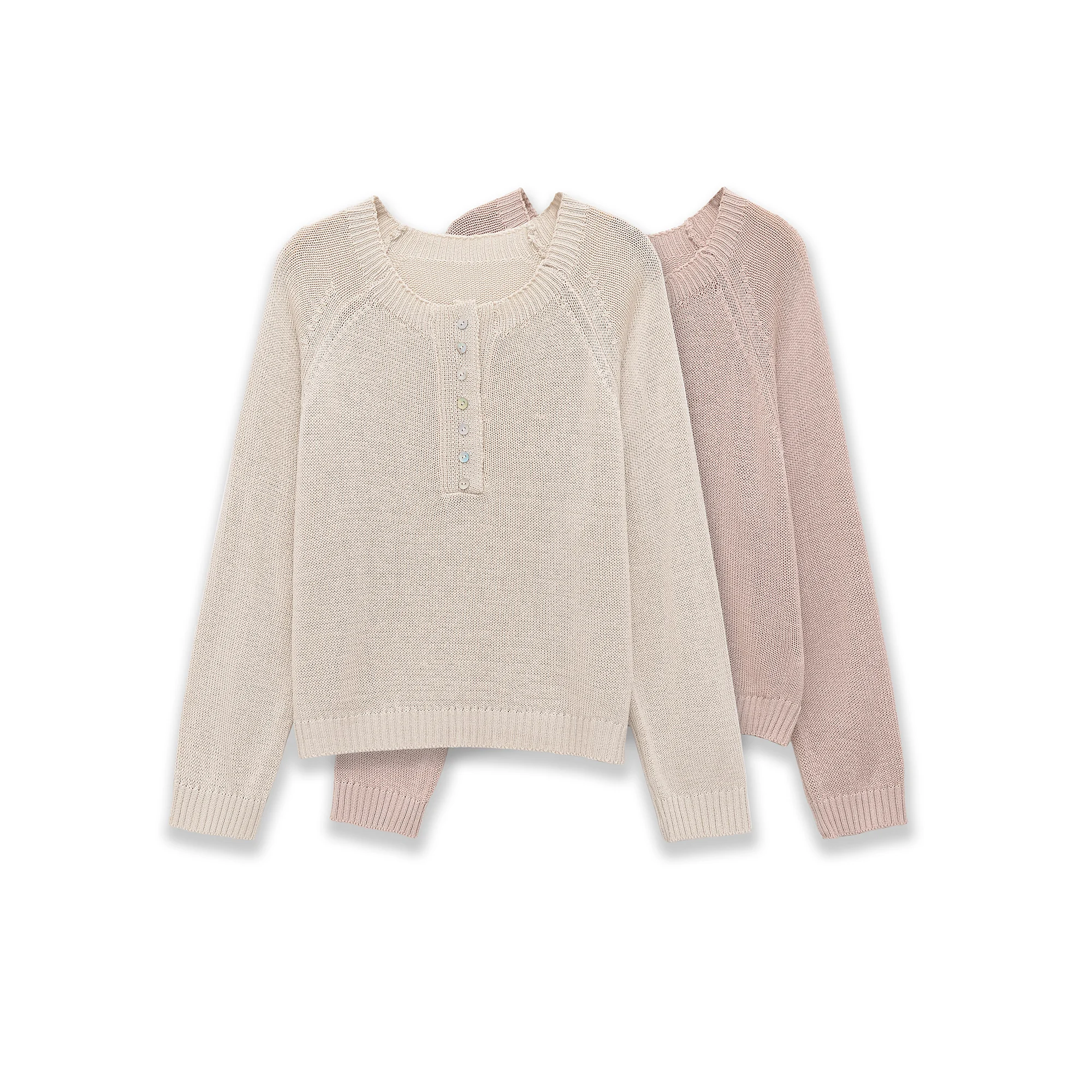Damen Lockerer Strickpullover V-Ausschnitt Geknöpfter Pullover Langarm Lässiges Oberteil Frühjahrsmode Weiche Leichte Strickjacke