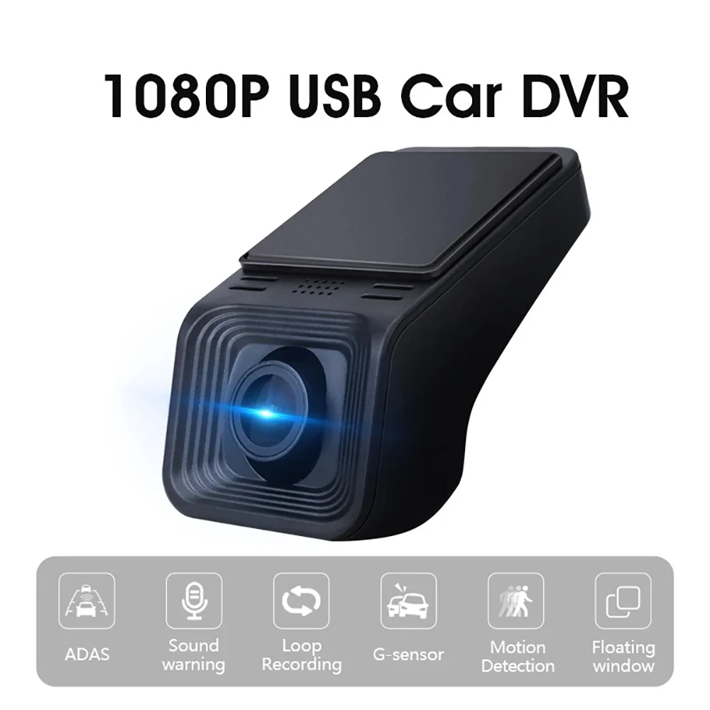 Car DVR USB Dash Cam Full HD 1080P Vehicle Camera Car Drive Video Recorder Auto Dashcam Black Box Night Vision Car Accessories