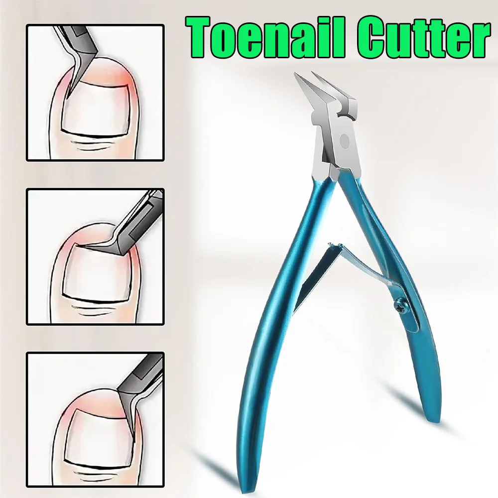 

Curved Slant Tip Toenail Clipper Professional Ingrown Nail Cutter Hard Thick Nail Nipper Pedicure Foot Care Tool for Home