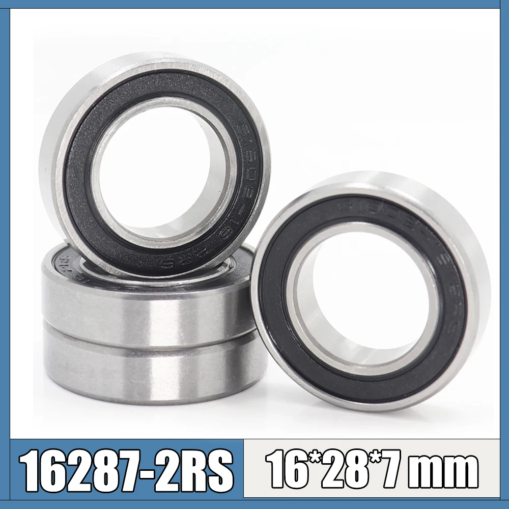 16287-2RS Ball Bearing, 16x28x7mm Chrome Steel Rubber Sealed, 16287RS Bicycle Bearings Smoothly for American Classic Rear Hub