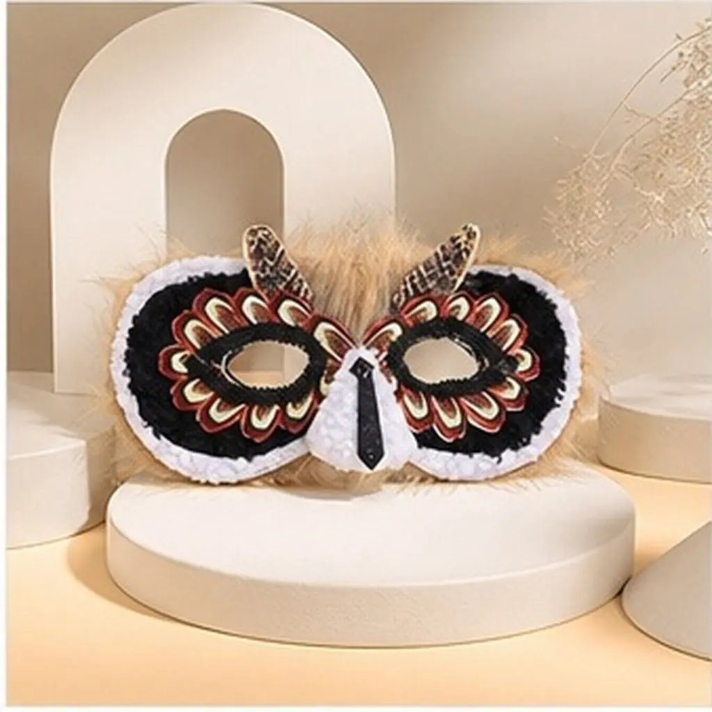 Children Owl Decoration Kindergarten Prop Halloween Masks Animals Design Kids Creative Lifelike