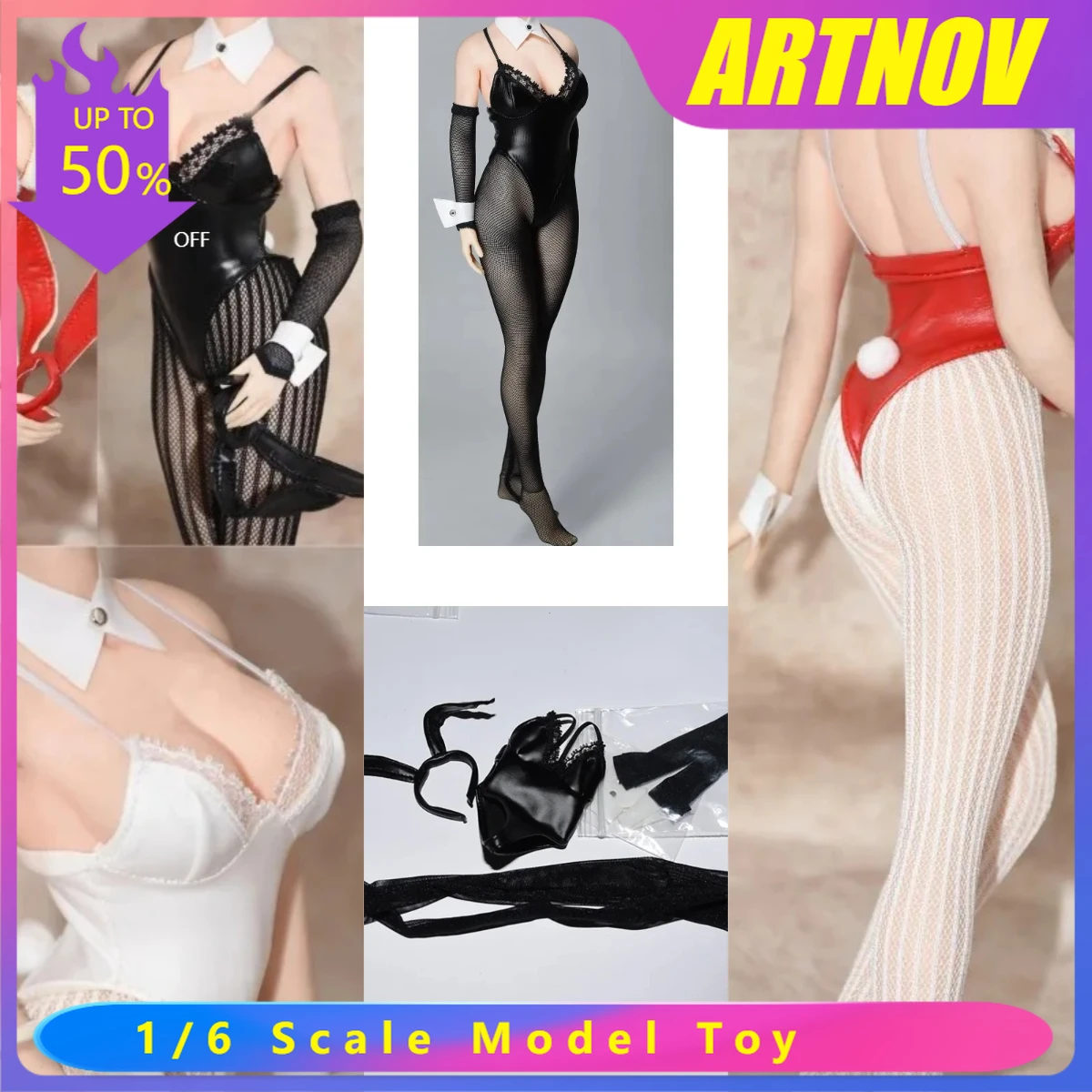 

1/6 Scale Female Soldier Swimsuit Sexy PU Leather for 12inch Action Figures Body Accessories Collectible Handmade High Quality