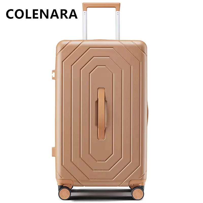 COLENARA Men's Suitcase PC Boarding Box Large Capacity Trolley Case Travel Essentials 20