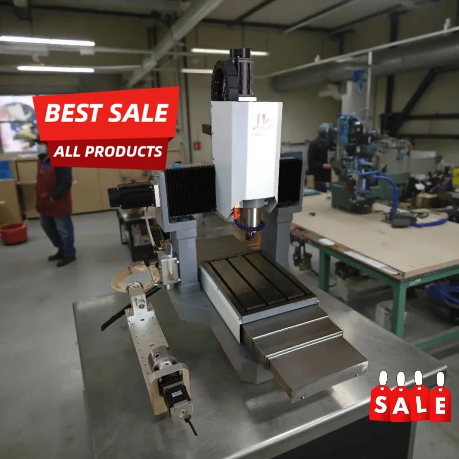 Metal 4020 3040 Full Cast Iron 1.5KW 2.2KW 3.5KW LY CNC Engraving Machinery Configuration Version Support Upgrade 4 Axis 5 Axis