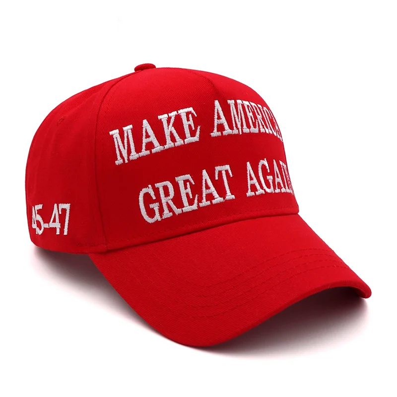 Casquettes de baseball américaines avec broderie, Donald Trump 2024, MAGA Snapback, chapeau du président, grande taille, vente en gros, livraison directe, nouveau