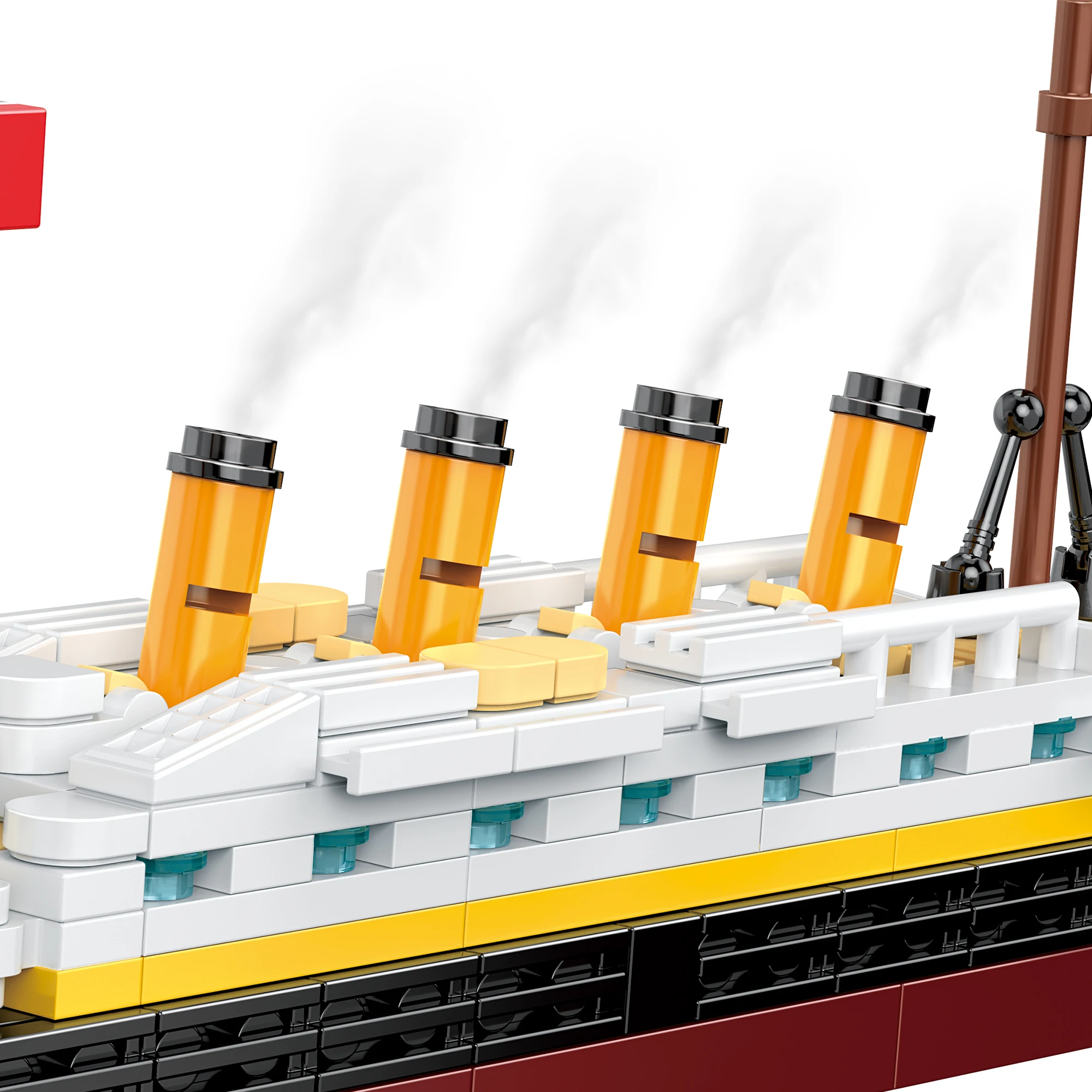 COGO Titanic Break in Half City Model Building Blocks Kit - RMS Cruise Ship Shipwreck DIY Set - Perfect Gift for Kids Age 6+