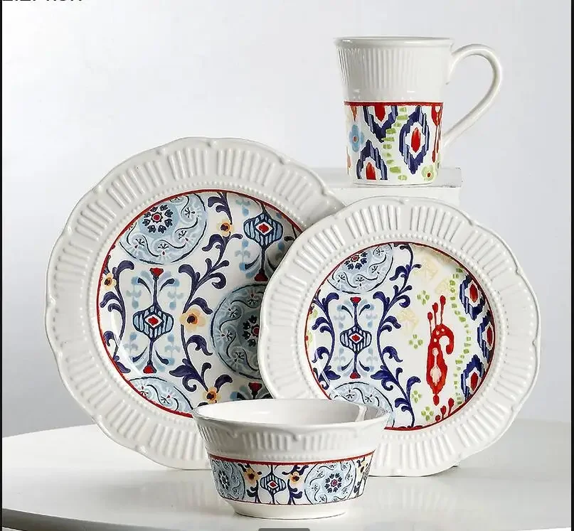 

Керамическая обеденная тарелка, блюдо для стейка, пасты, холодный диск сашими, фруктовые тарелки, салатница, десертные миски для риса, кофейная кружка