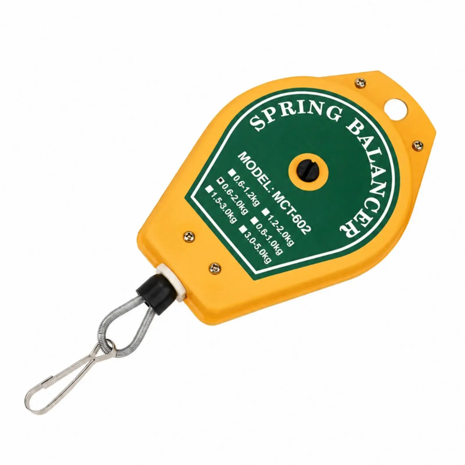 Compact Metal Spring Balancer for Hand Tools with Adjustable Tension Knob Overhead Workstation
