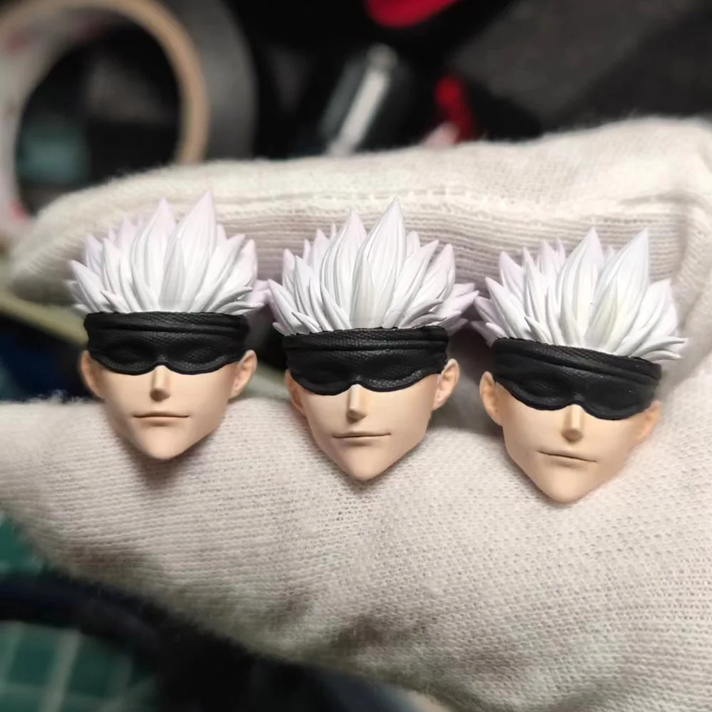 

【30 days made】Delicate SHF 1/12 Scale Jujutsu Kaisen Gojo Satoru Mini Head Sculpture for 6 inch Action Figure Body Model Toys