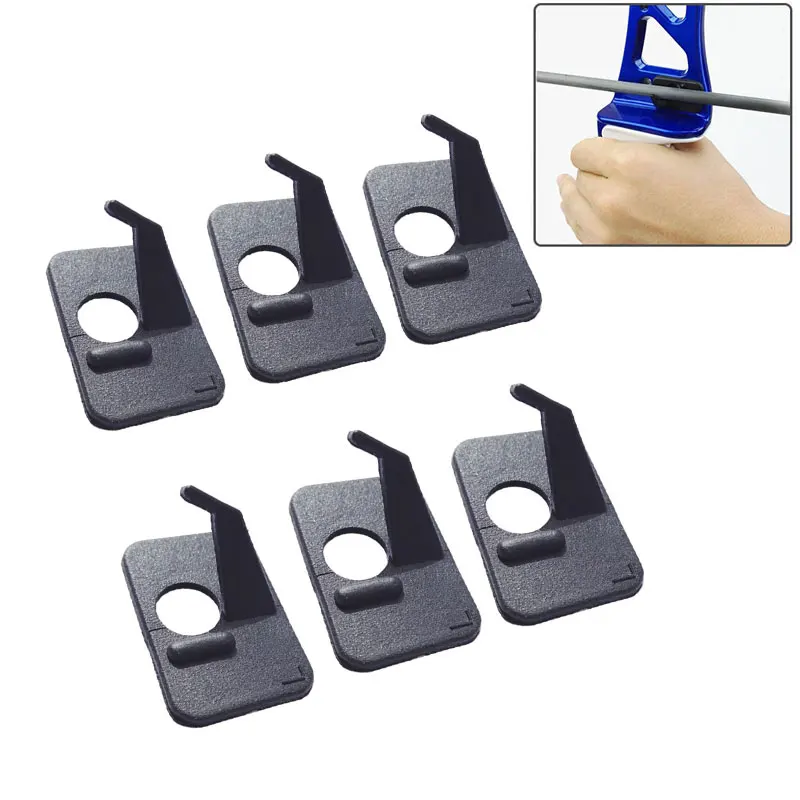 6pcs Archery Accessory Plastic Arrow Rest For Recurve Bow Archery Hunting Bow Fit Right /Left Hand Adhesive Arrow Rest