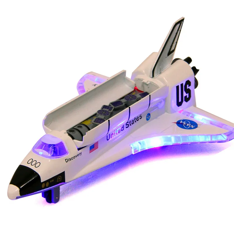 Spaceship manned rocket space shuttle alloy space shuttle children 6 years old 8 simulation alloy model toy ornaments birthday