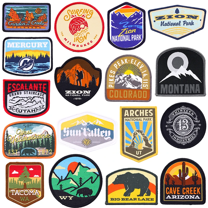 Outdoor Adventure And Travel Show - Outdoor Avontuur Patches Voor Kleding Berg