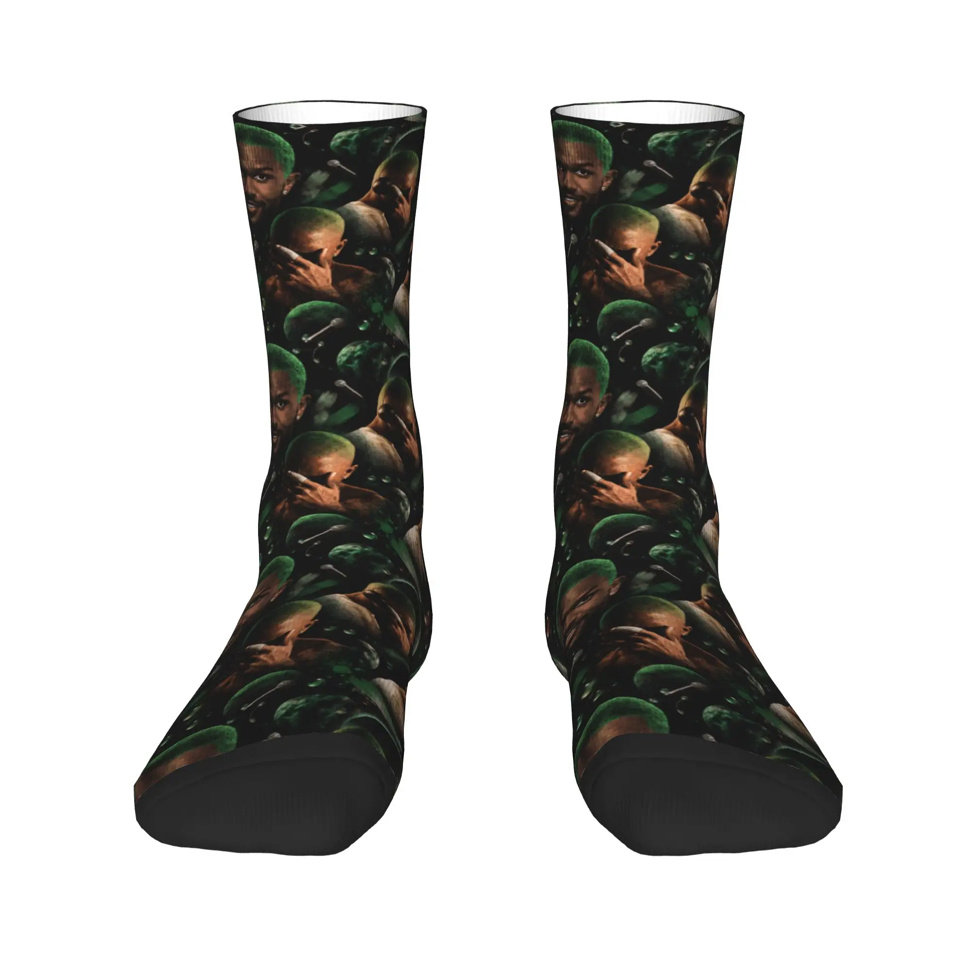 BLOND Print Stockings Rapper Frank Graphic Pattern Funny Socks Autumn Non-Slip Socks Men Running Soft Breathable Socks
