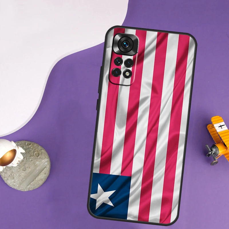 Liberia Flag Case For Xiaomi Redmi Note 13 Pro 14 12 9 10 11 Pro 10S 11S 12S Redmi 10C 13C 14C 12C Cover