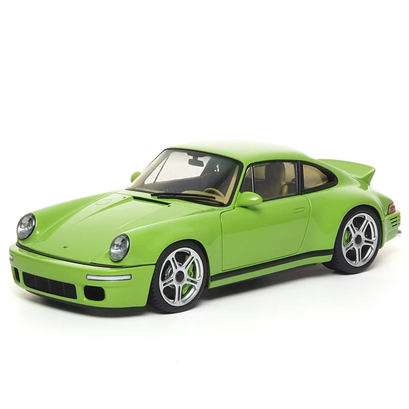 Almost Real 1:18 ruf scr 2018 Birch Green Alloy Full Open Car Model Finished Product