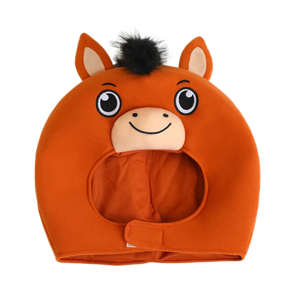 New Year Head Chinese Zodiac Animal Headgear Cosplay Party Photo Prop Selfie Accessory Festive Event Horse Year Mascot Costume