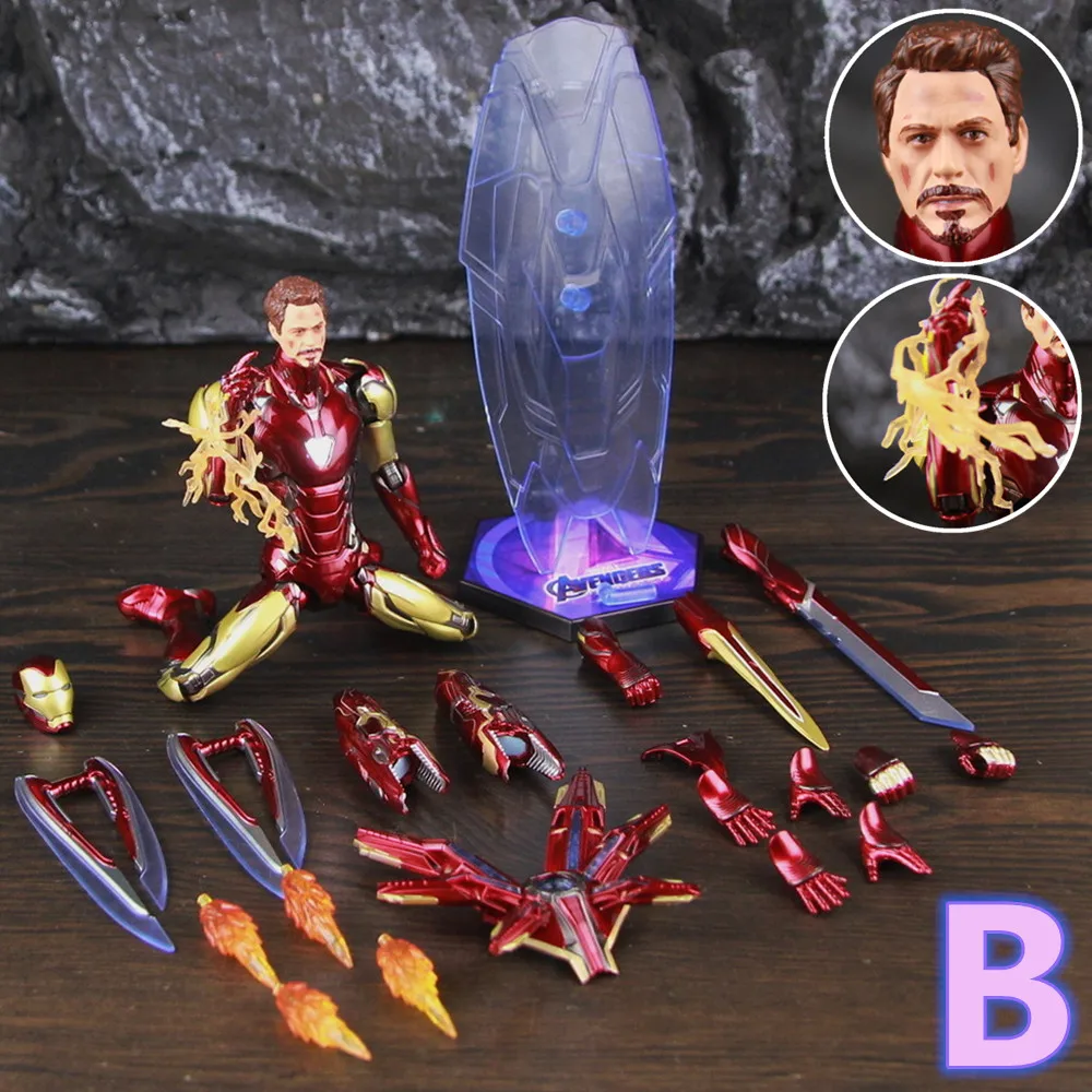 7 Iron Man MK85 LED Action Figure Marvel Saga