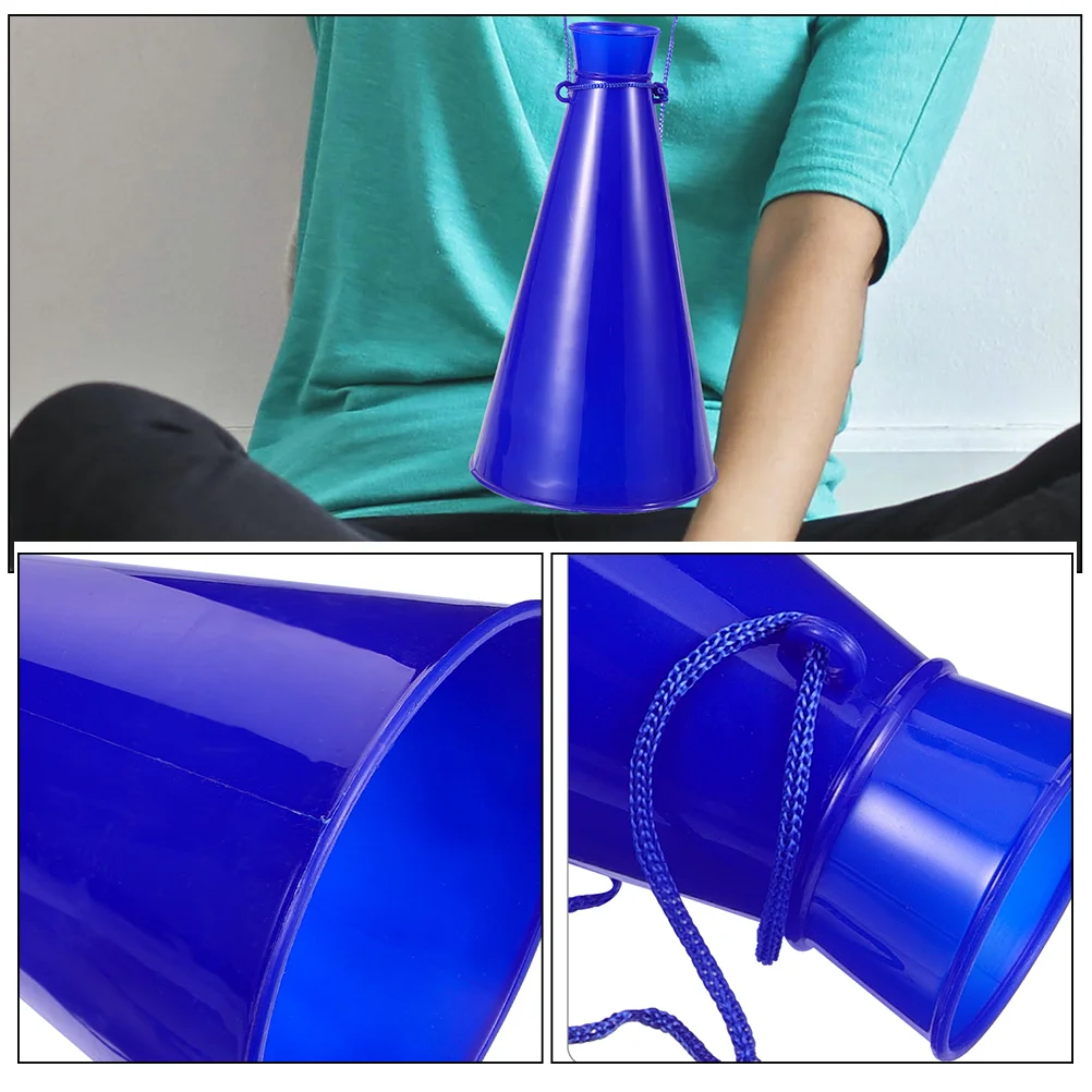 4 ชิ้นเชียร์ฮอร์น Noisemaker ลําโพงเกมกลางแจ้ง Megaphone กีฬาของเล่น Party Favor Mini Megaphones ทรัมเป็ต