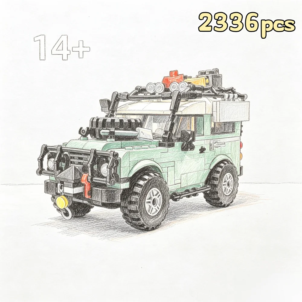 2026 Heimdekoration Offroad-Fahrzeugmodell-Ornament-Set Geburtstags- und Weihnachtsgeschenk