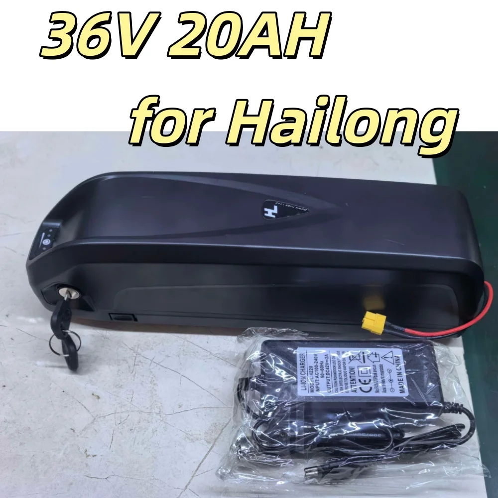 18650 10S6P Battery Pack  with USB XT60/T Plug 36V 20AH for Hailong Ebike Battery Box 40A BMS 350W 500W 750W