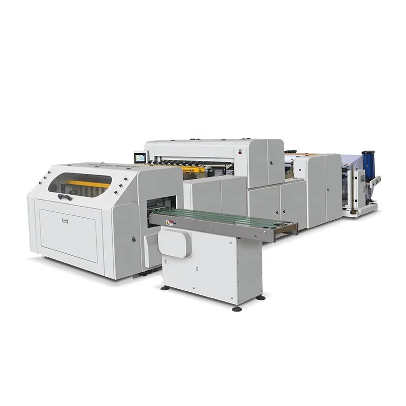 China A1 A2 High Quality CNC Paper Cutting Manufacturing Production Line PLC Control A3 A4 Size Paper Cutter and Packing Machine