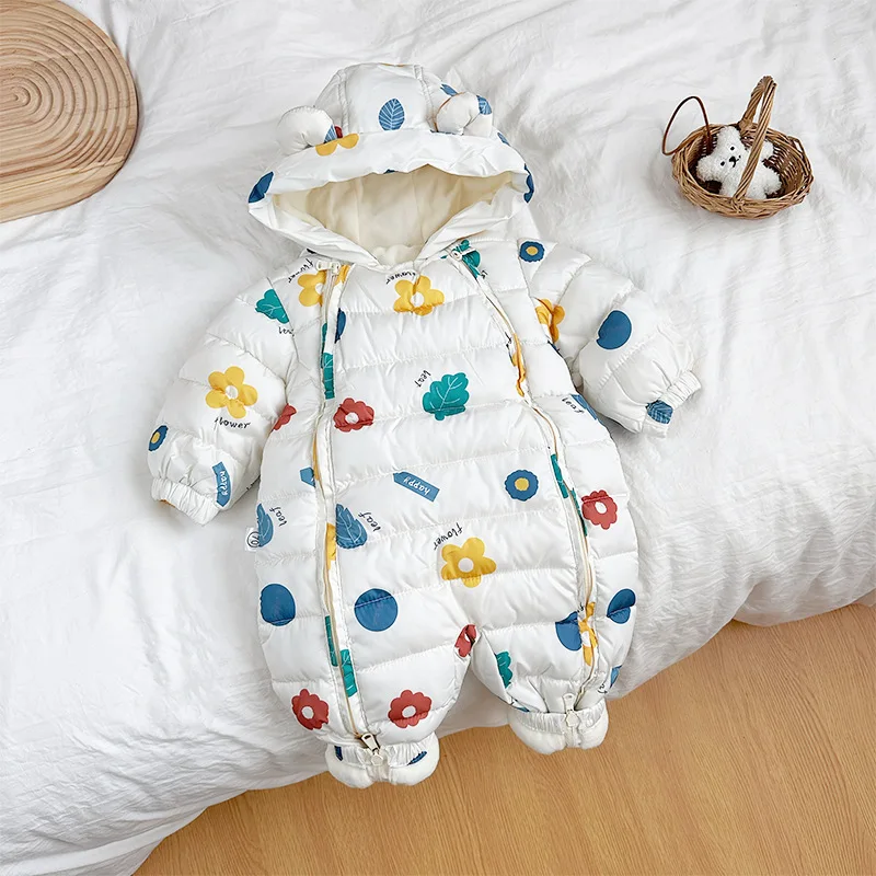 

Baby One-piece Cotton Clothes Newborn Romper Thickened Climbing Clothes