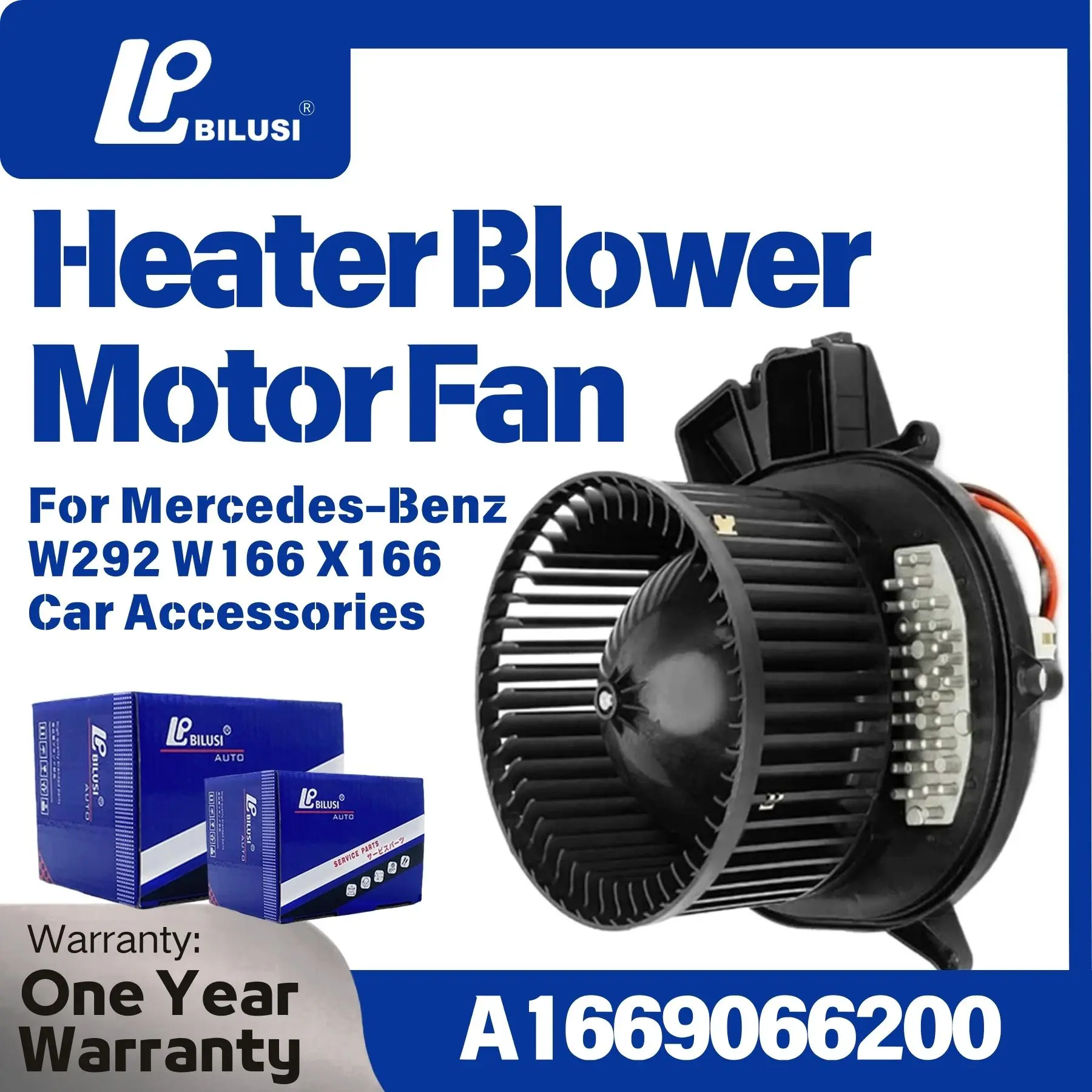 

A1669066200 BBmart Auto Parts 1 шт. Мотор отопителя с вентилятором (передний) для Mercedes-Benz W292 W166 X166, автоаксессуары