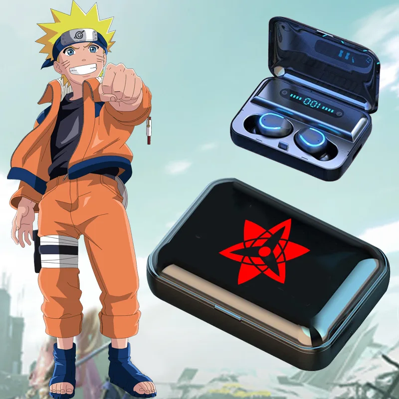

Naruto Bluetooth Headphones Wireless Earbuds Waterproof Noise Cancellation Breathing Light Cartoon Uzumaki Naruto Headphones