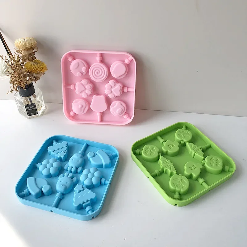 Little Paw Silicone Molds for Baking Cake Decorating Tool With Lid Ice Cream Jelly Mold Baby Food Supplement Steamed Milk Mold