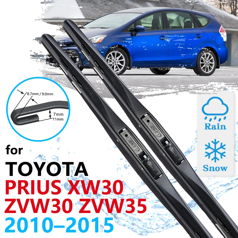 For Toyota Prius 30 XW30 2010 2011 2012 2013 2014 2015 ZVW30 ZVW35 Car Front Wiper Blades Windscreen Windshield Accessories Auto